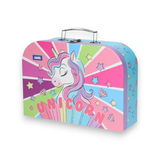 Picture of UNICORN CARDBOARD SUITCASE WITH HANDLE